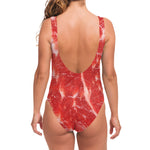 Fresh Meat Print One Piece Swimsuit
