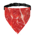 Fresh Meat Print Over The Collar Dog Bandana