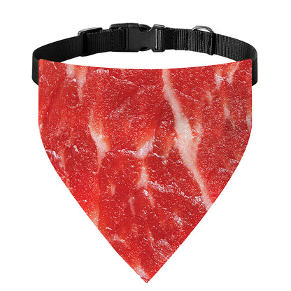Fresh Meat Print Over The Collar Dog Bandana