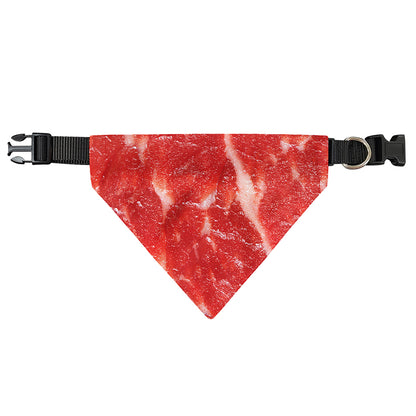 Fresh Meat Print Over The Collar Dog Bandana
