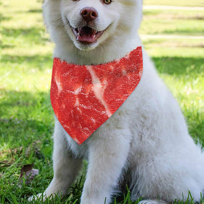 Fresh Meat Print Over The Collar Dog Bandana