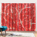 Fresh Meat Print Pencil Pleat Curtains