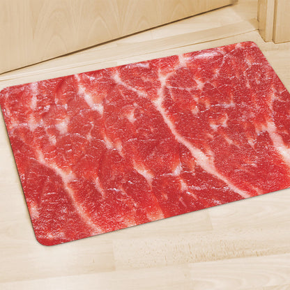 Fresh Meat Print Polyester Doormat
