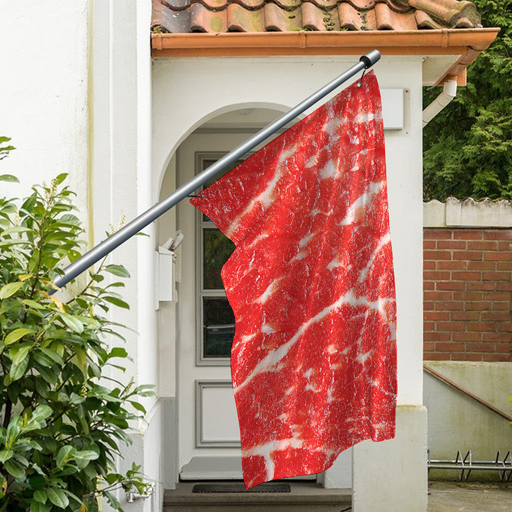 Fresh Meat Print Polyester Flag