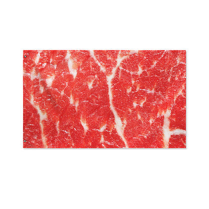 Fresh Meat Print Polyester Flag