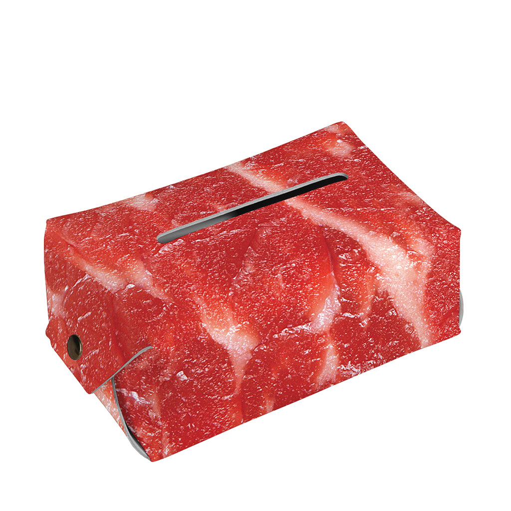 Fresh Meat Print Rectangle Tissue Box Cover