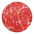Fresh Meat Print Round Blanket