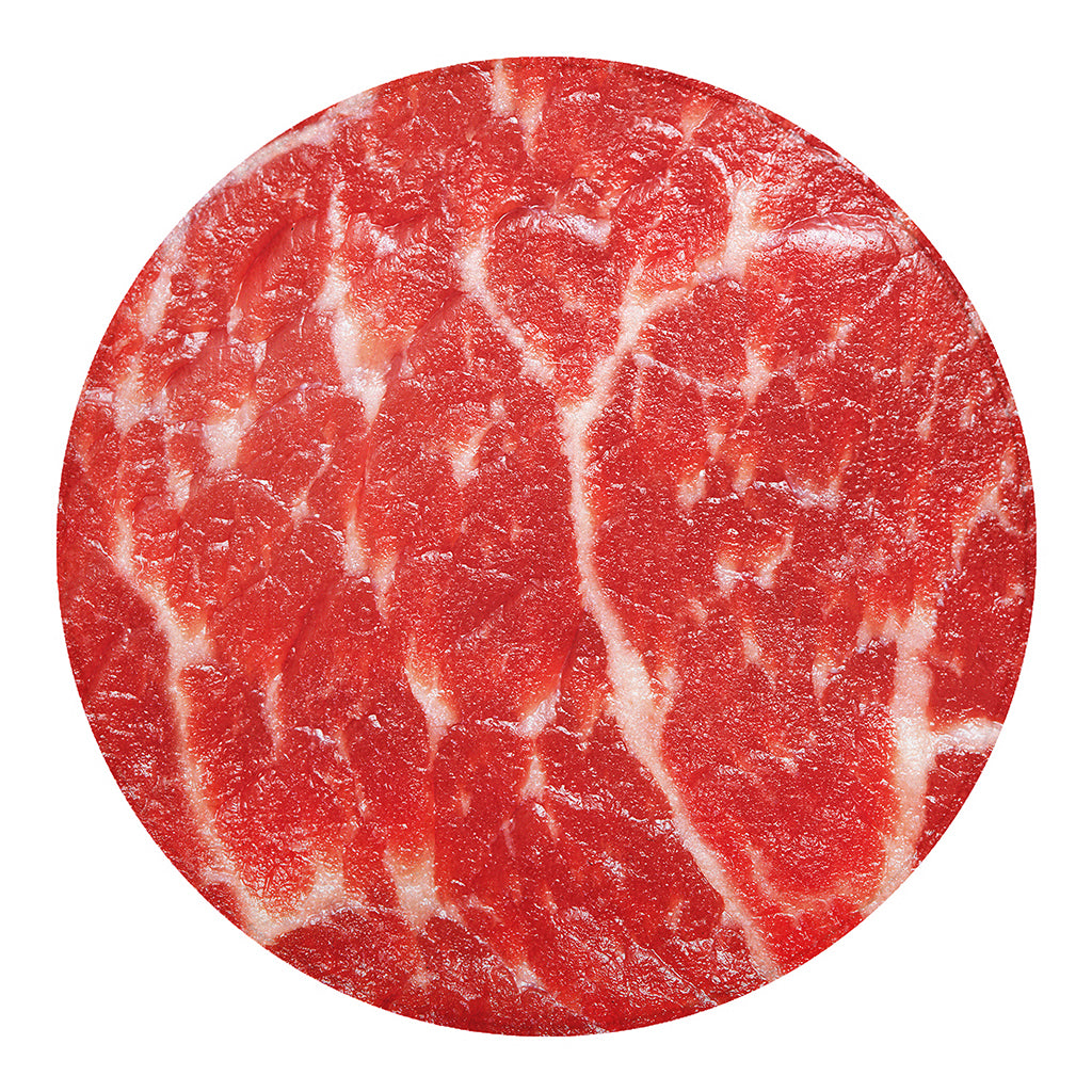 Fresh Meat Print Round Blanket