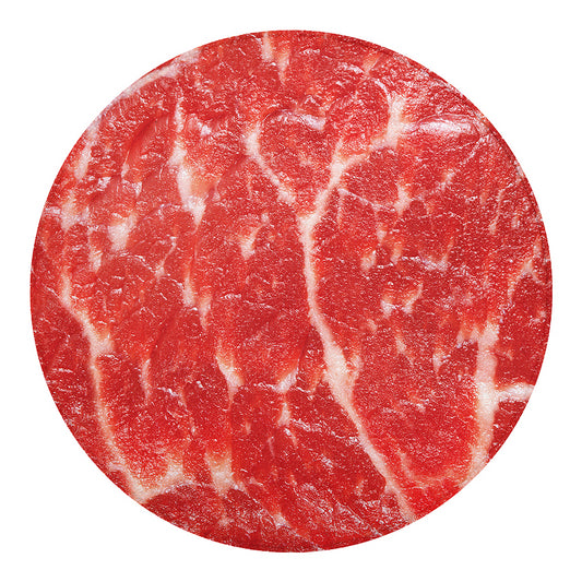 Fresh Meat Print Round Blanket