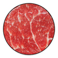 Fresh Meat Print Round Floor Mat