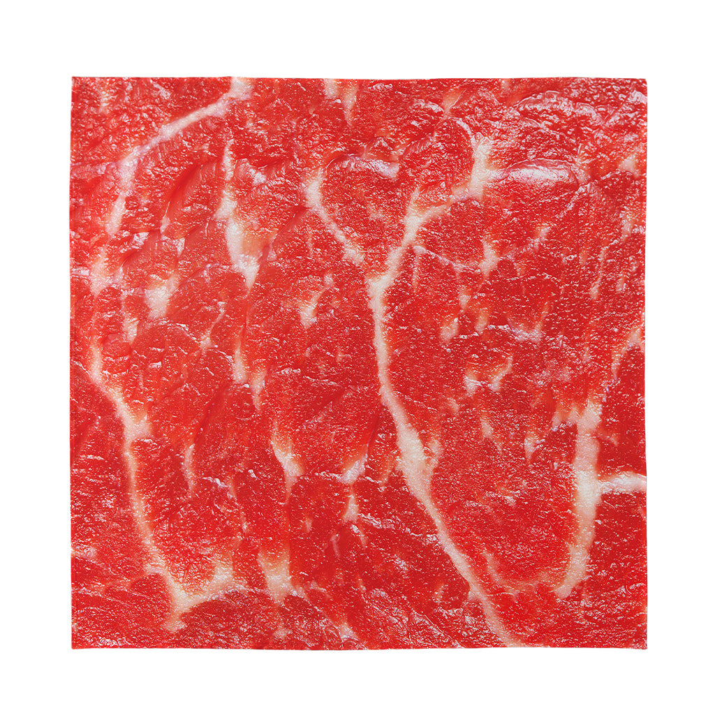 Fresh Meat Print Silk Bandana
