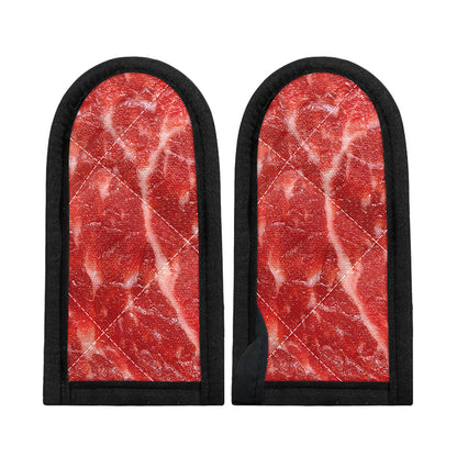 Fresh Meat Print Skillet Handle Cover