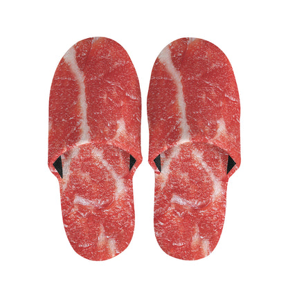 Fresh Meat Print Slippers