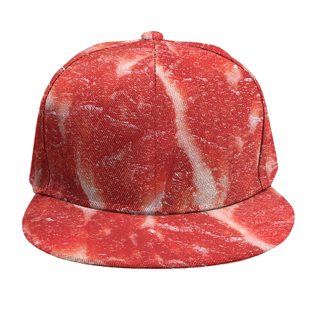 Fresh Meat Print Snapback Cap