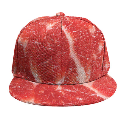 Fresh Meat Print Snapback Cap