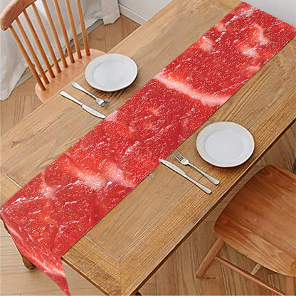 Fresh Meat Print Table Runner