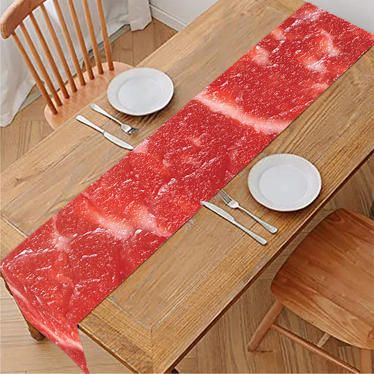 Fresh Meat Print Table Runner
