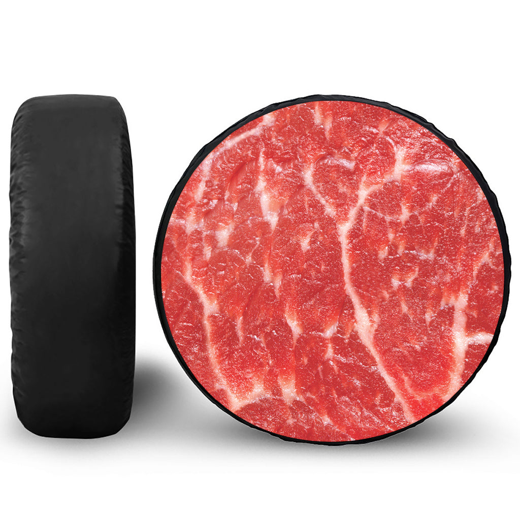 Fresh Meat Print Tire Cover