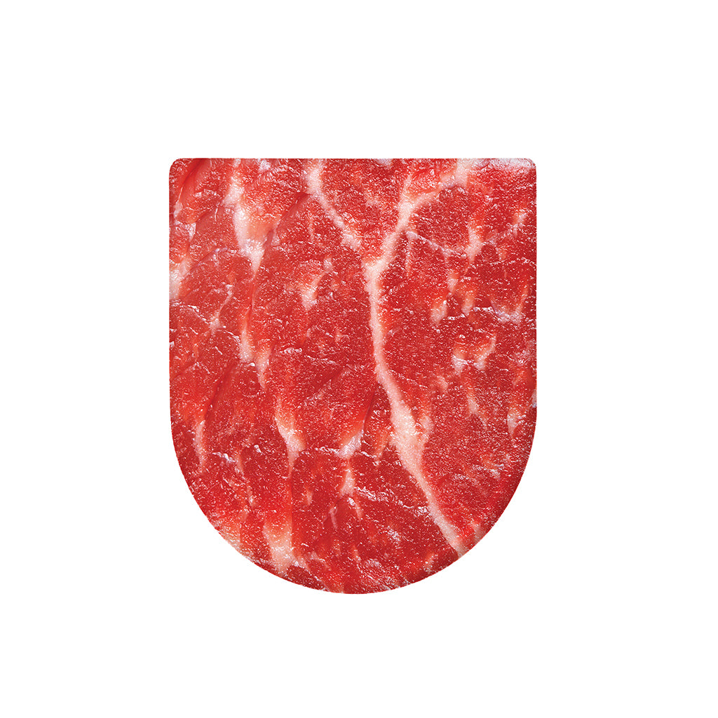 Fresh Meat Print Toilet Lid Cover