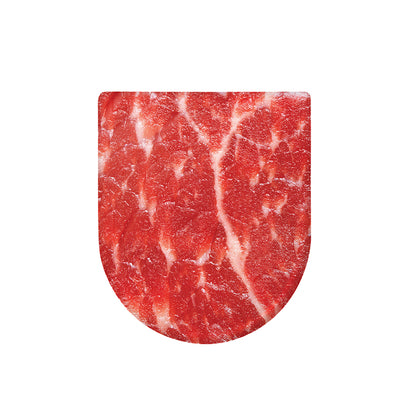 Fresh Meat Print Toilet Lid Cover