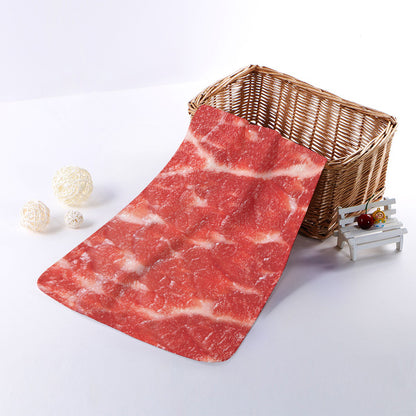 Fresh Meat Print Towel