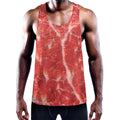 Fresh Meat Print Men's Workout Tank Top