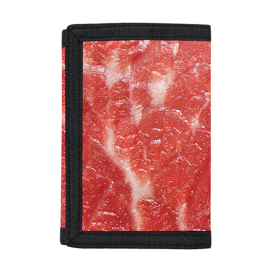 Fresh Meat Print Trifold Wallet