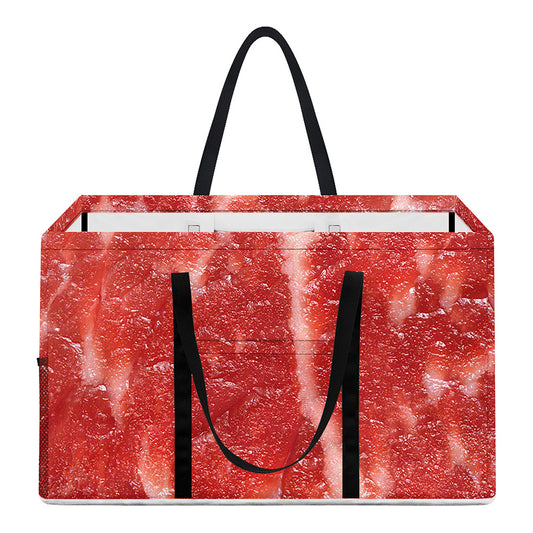 Fresh Meat Print Utility Tote Bag