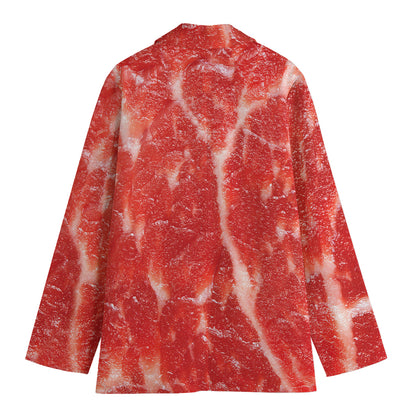 Fresh Meat Print Women's Blazer