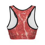 Fresh Meat Print Women's Sports Bra