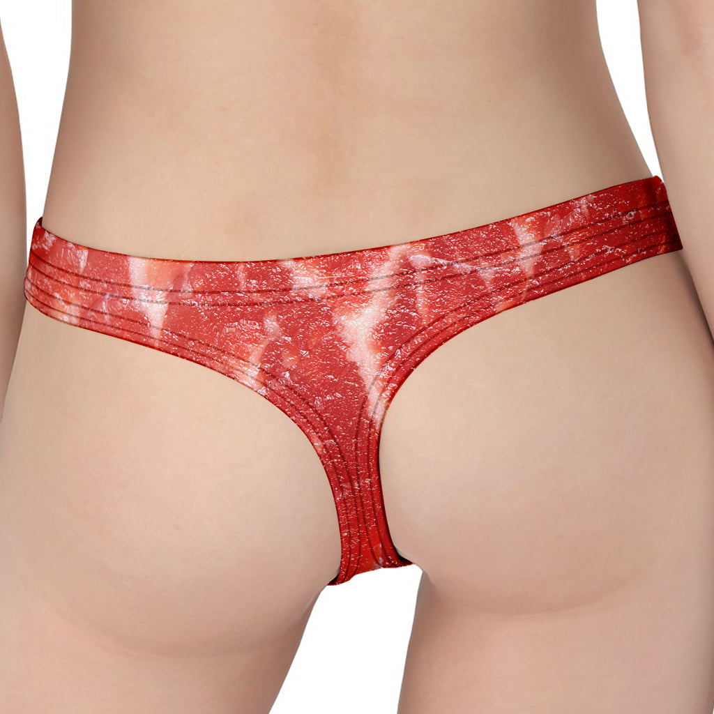 Fresh Meat Print Women's Thong
