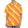 Fresh Salmon Print Aloha Shirt
