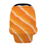 Fresh Salmon Print Baby Seat Cover