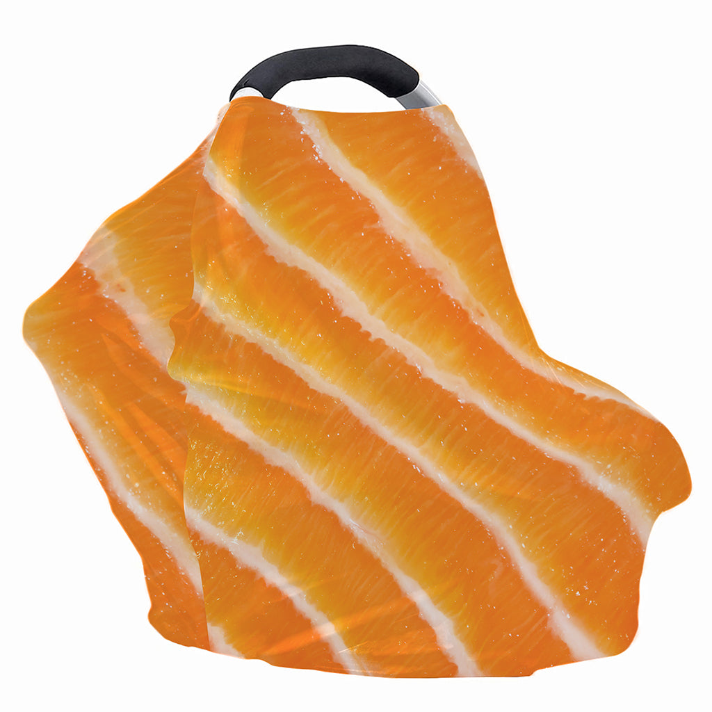 Fresh Salmon Print Baby Seat Cover