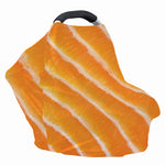 Fresh Salmon Print Baby Seat Cover
