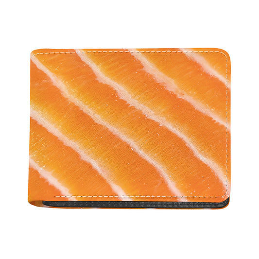 Fresh Salmon Print Bifold Wallet