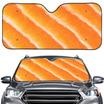Fresh Salmon Print Car Windshield Sun Shade