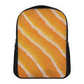 Fresh Salmon Print Casual Backpack