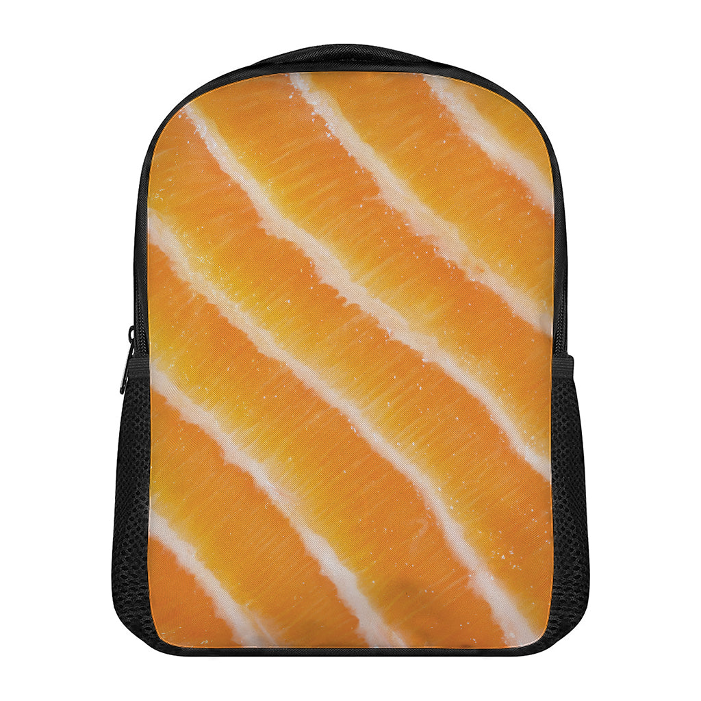 Fresh Salmon Print Casual Backpack