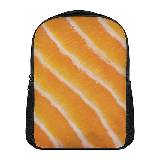 Fresh Salmon Print Casual Backpack