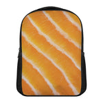 Fresh Salmon Print Casual Backpack