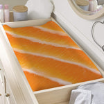 Fresh Salmon Print Changing Pad Cover