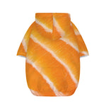 Fresh Salmon Print Dog Zip Up Hoodie