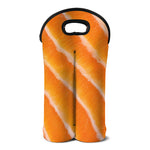 Fresh Salmon Print Double Neoprene Wine Tote