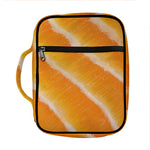 Fresh Salmon Print Front Pocket Bible Bag