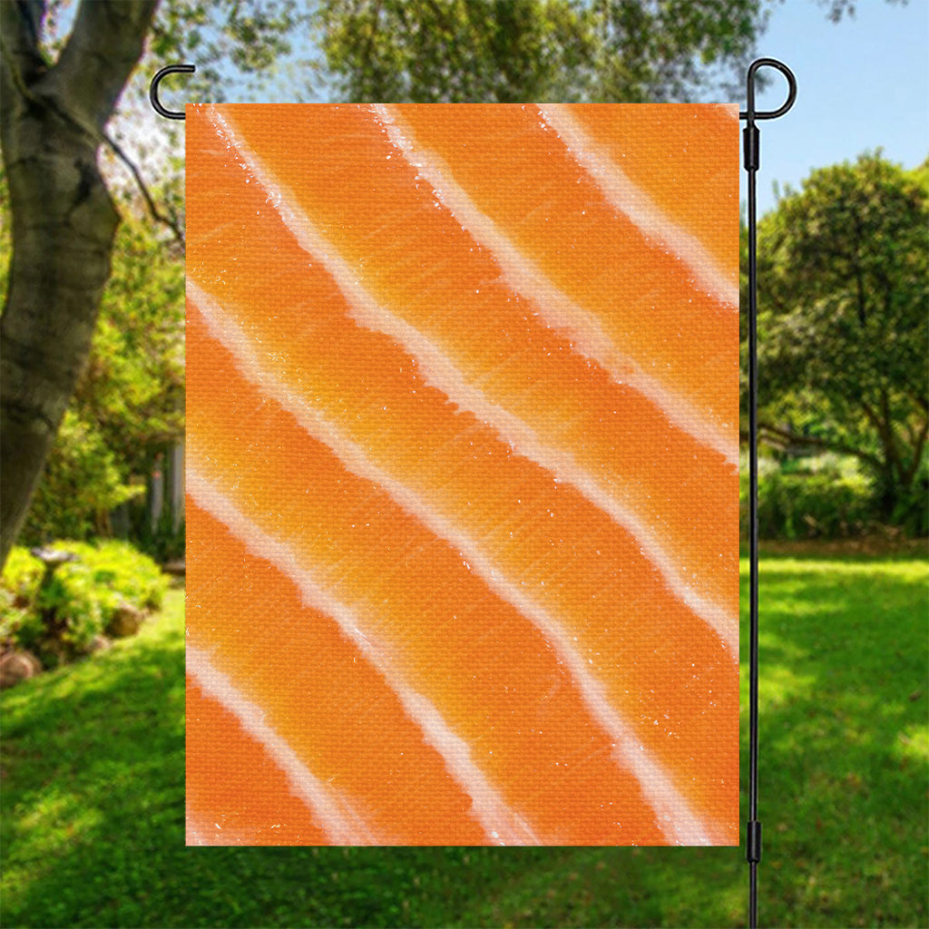 Fresh Salmon Print Garden Flag