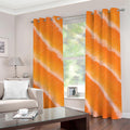 Fresh Salmon Print Grommet Curtains