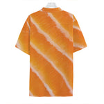 Fresh Salmon Print Hawaiian Shirt