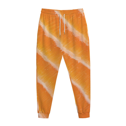 Fresh Salmon Print Jogger Pants