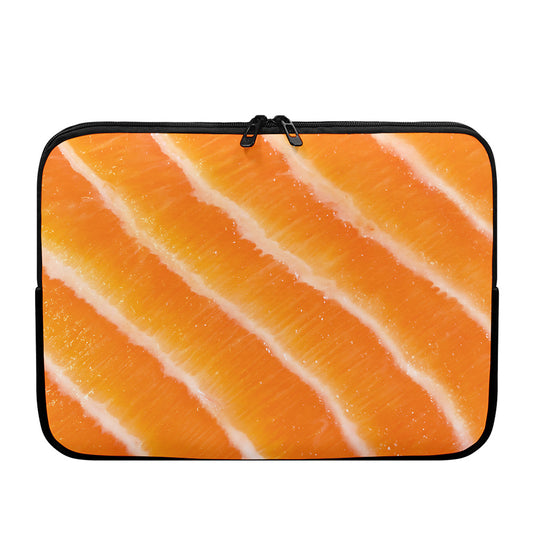 Fresh Salmon Print Laptop Sleeve